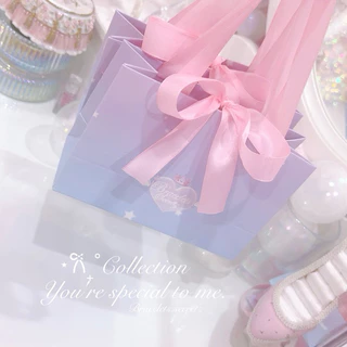 [ แพ็คเกจใหม่ เฉพาะกดสั่งพร้อมสร้อยในร้าน ] 🩷 Valentine 𝒢𝒾𝒻𝓉 𝒷𝒶𝑔 𝒮𝓅𝑒𝒸𝒾𝒶𝓁 𝓉𝑜 𝓎𝑜𝓊 ! 💜 ถุงเปล่า ถุงแบรนด์ 🩵เครื่องประดับ