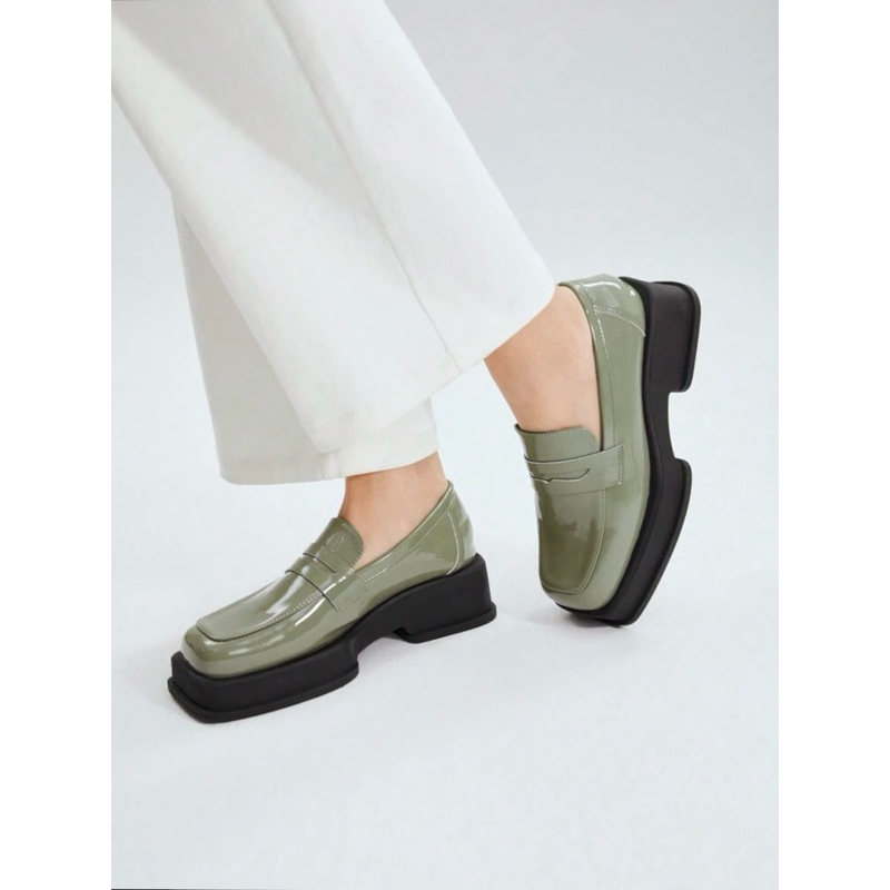 MOTF PREMIUM PATENT LEATHER PLATFORM LOAFERS