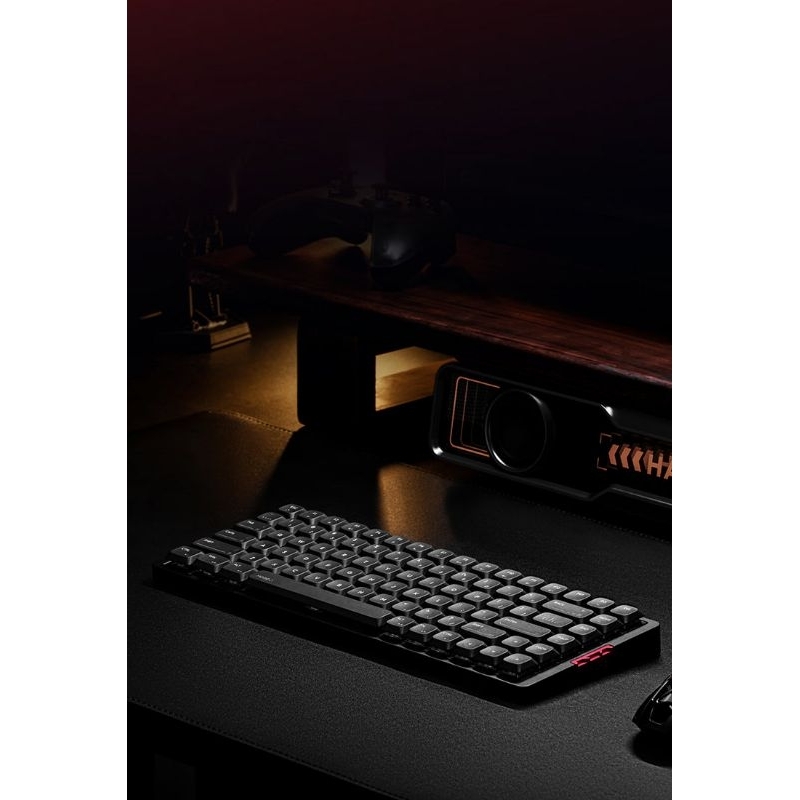 [พร้อมส่ง] IQUNIX MQ80 (สีดำ) Aluminum Low Profile Mechanical Keyboard | คีย์บอร์ดไร้สาย 3 โหมด RGB 