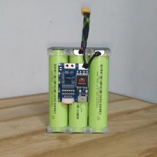 แบตเตอรี่แพ็ค (32140) ลิเธียมฟอสเฟต LifePo4 6s1p 15,000mAh (15A) BMS M-Power 20A แรงดัน 19-21V คัดค่าIRก่อนประกอบ