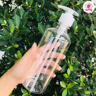 **[ ยกแพ็ค 10,50,100 ขวด ]** ขวดพลาสติกใส PET ขวดปั๊ม พร้อมหัวปั๊ม ขนาด 500 ml. ขวดหนา พลาสติกดีมาก สามารถใส่ของเหลวได้