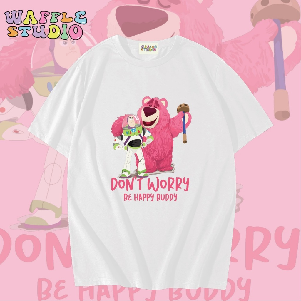 [ ส่งฟรี 🔥 ] WS0008 เสื้อยืดโอเวอร์ไซส์ เสื้อยืดเกาหลี ผ้าคอตตอน100% เสื้อยืด ล้อตโซ่ WAFFLE STUDIO