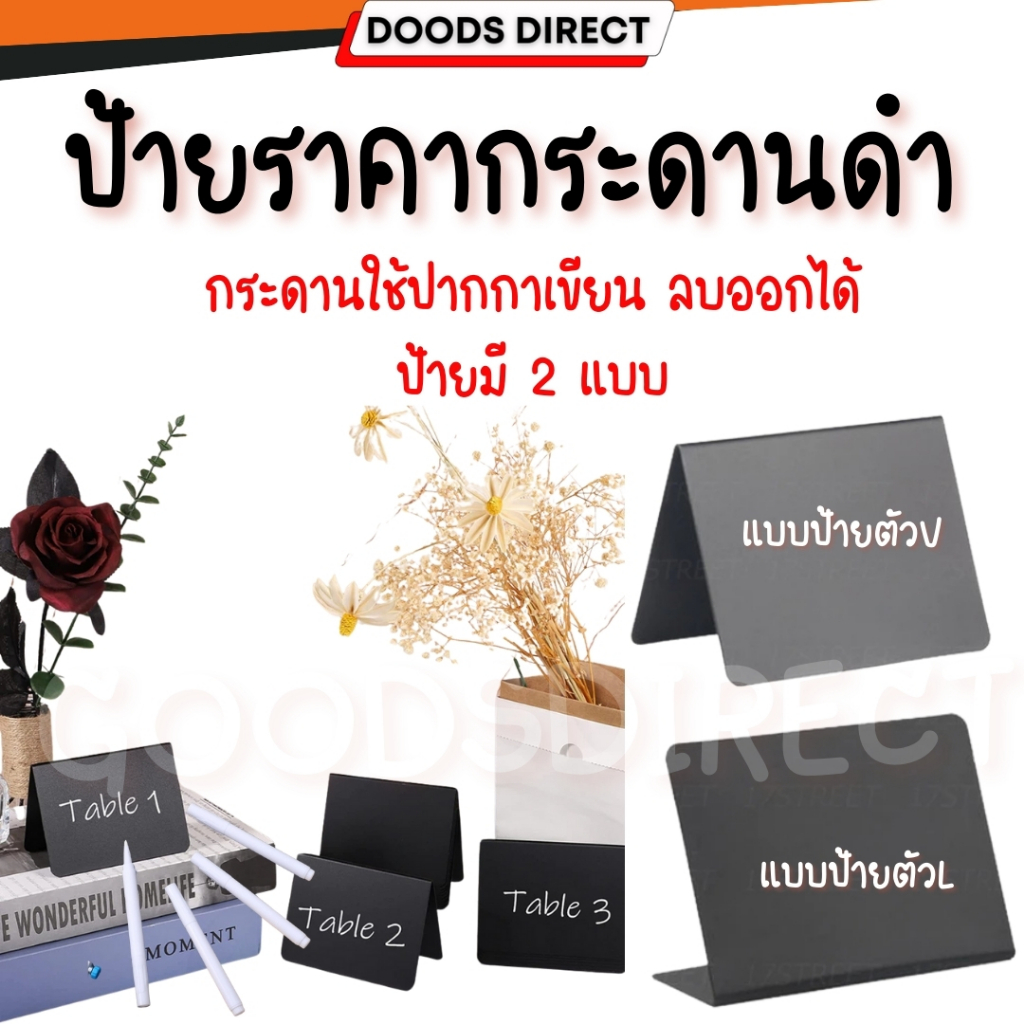 ป้ายราคา กระดานข้อความ  เขียนซ้ำได้ ลบได้ ป้ายพลาสติก ปากกามาร์คเกอร์