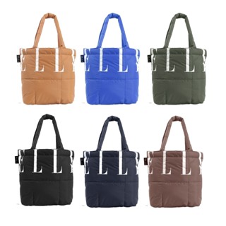 ELLE  กระเป๋าผ้า Puffy Bag Marshmallow ใบเล็ก สกรีน ELLE  8 …