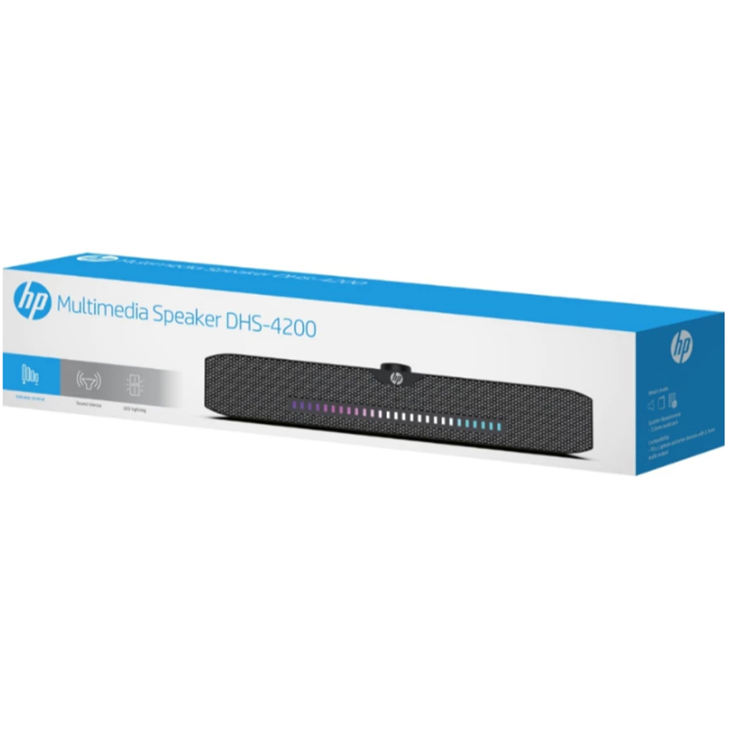 HP soundbar Mutimedia DHS-4200 Supper soundbar speaker RGB color ลำโพงบลูทูธ ซาวด์บาร์ รับประกัน 2 ปี ของแท้ 100%