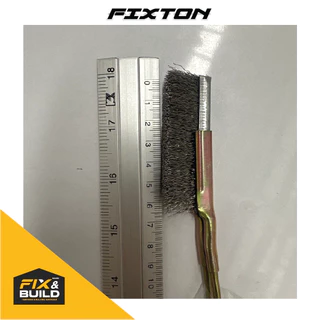 แปรงลวดสแตนเลสมินิ (ปลายตรง) FIXTON แปรงขัด ขัดสนิม ขนแปรงแข็ง คุณภาพดี เข้าซอกเล็กได้ง่าย!