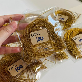 เชือกดิ้นเงิน ดิ้นทอง สำหรับป้ายห้อยของชำร่วย 1 ชุดมี 20 เส้…