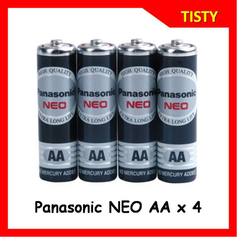 Panasonic AA NEO (R6NT/4SL) สีดำ Battery Pack 4 ก้อน