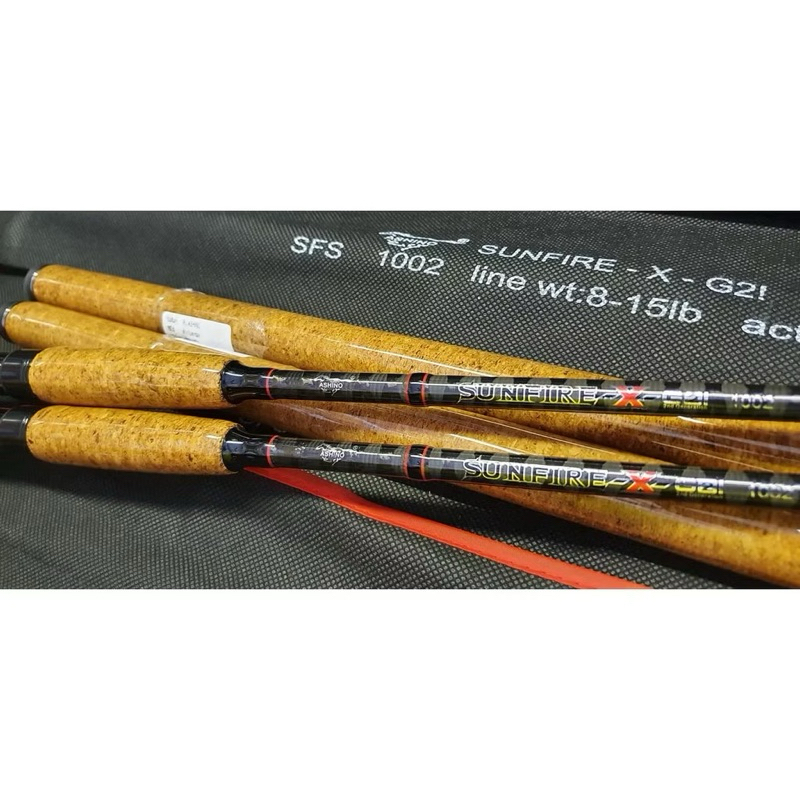 คันตกสปิ๋ว ASHINO SUNFIRE-X  G2 เวท 8-15LB มีให้เลือก 8,9,10 ฟุต