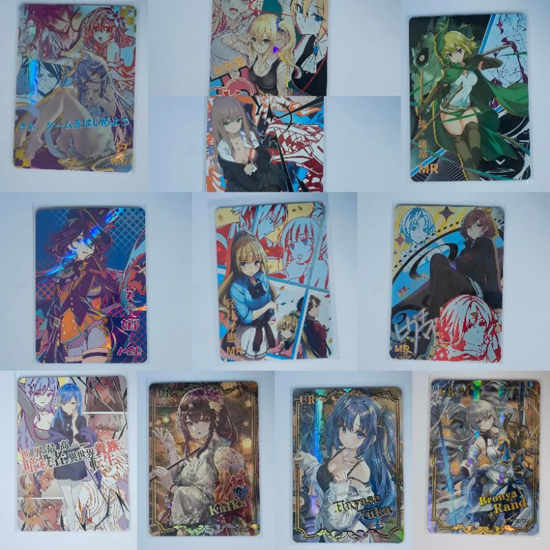 [ รวม ระดับหายาก] การ์ดอนิเมะ Goddess Story สะท้อนแสง Card Anime ระดับ PR,MR,ZR 4