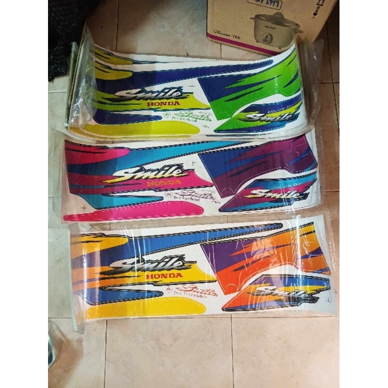 สติ๊กเกอร์ ชุด Honda smile สติ๊กเกอร์ ฮอนด้าสมาย งาน AK สติ๊กเกอร์สมาย ปี1997