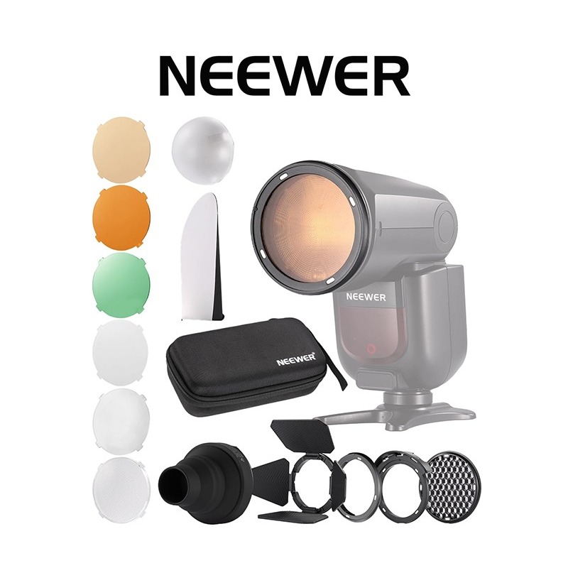 NEEWER CRM2 Magnetic Accessories Kit for Round Head Flash For Neewer Z2Pro, Z2, Z1