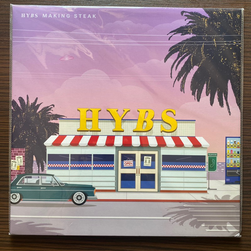 1 LP Vinyl แผ่นเสียง ไวนิล HYBS - Making Steak (1st Press) (Transparent  Blue Vinyl) (มุมยับเล็กน้อย