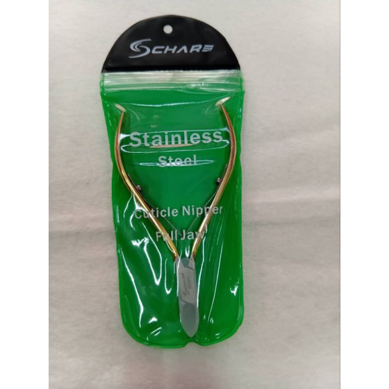 Scharf กรรไกรตัดหนัง แบบเหล็กชุบนิเกิลโคเมียน แบบสแตนเลส