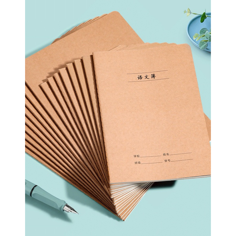 พร้อมส่ง สมุดคัดจีน16k  32kสมุดคัดอักษรจีน ปกสีน้ำตาล เขียนอักษรจีน ขนาดใหญ่และหนา - รูปที่ 4