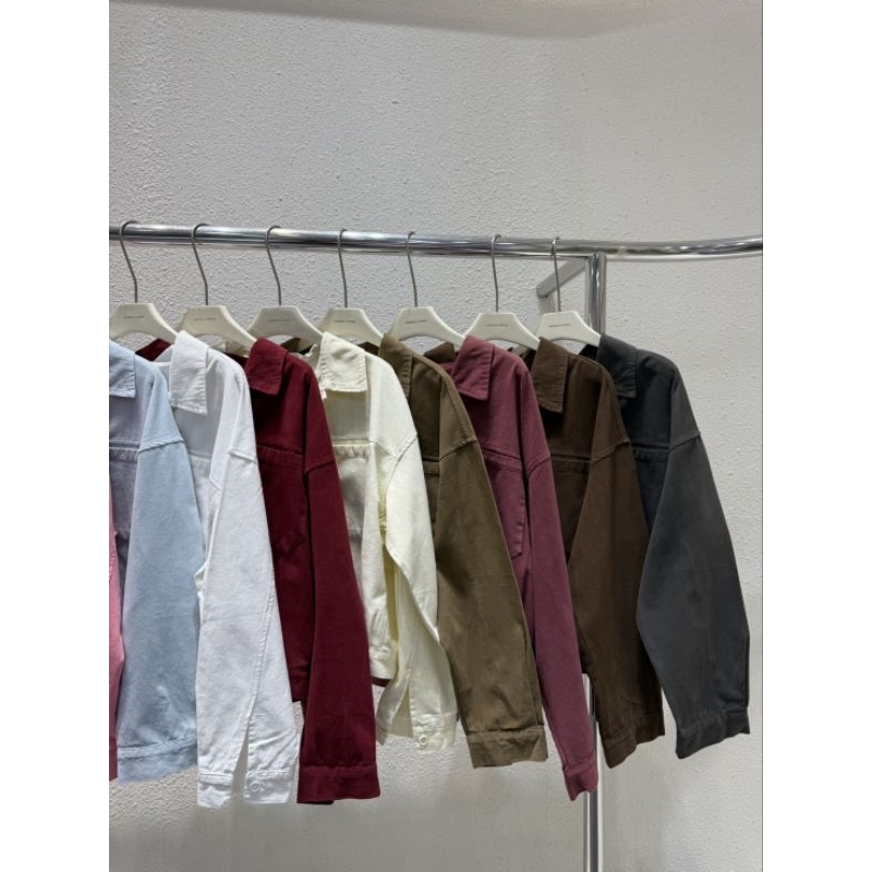 Jacket เชิ้ตรุ่นใหม่ ดีเทลกระเป๋าหน้าคู่ ป้ายwanwan