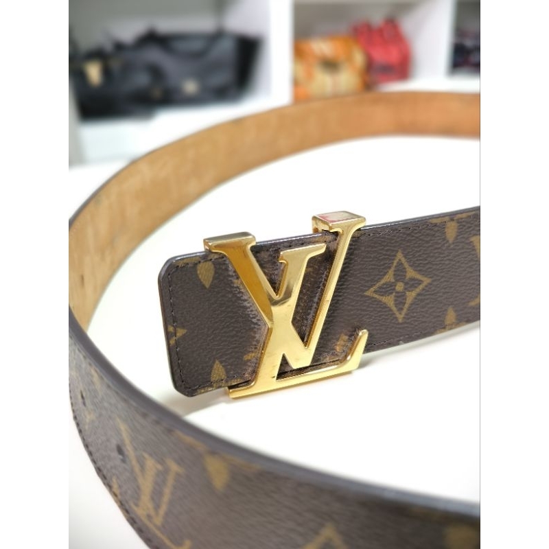 lv monogram belt canvas authentic