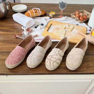 MINX รองเท้า espradrilles fluffy velvet รุ่นหนังกลับ ลายหัวใจ พื้นนุ่ม minxshoe