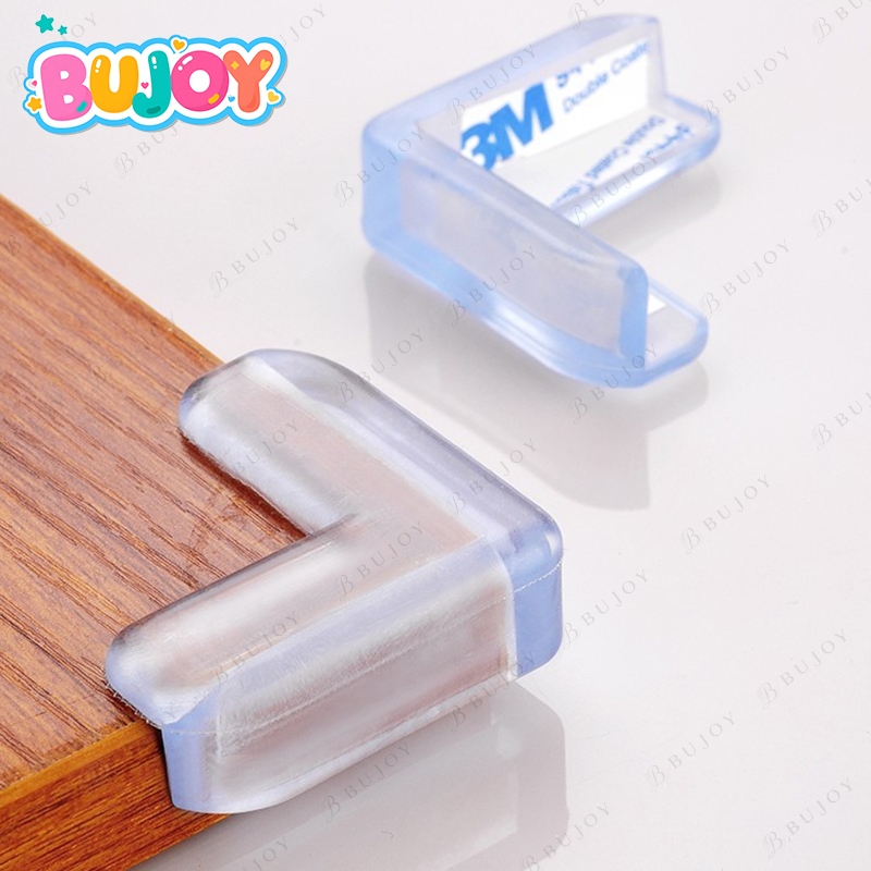 กันกระแทกมุมโต๊ะ ซิลิโคนกันกระแทก ที่กันขอบโต๊ะ กันชนมุมโต๊ะ กันกระแทก สีใสพร้อมกาว 3M ติดตั้งง่าย ทนทาน