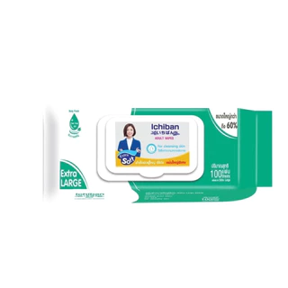 ทิชชู่เปียก ICHIBAN ADULT WIPES สำหรับผู้ใหญ่ 100 แผ่น