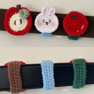 สายรัดเข็มขัดไหมพรม🧶 ที่รัดเข็มขัดนักเรียน🌷🎀 [จัดส่งภายใน 3-5 วัน]
