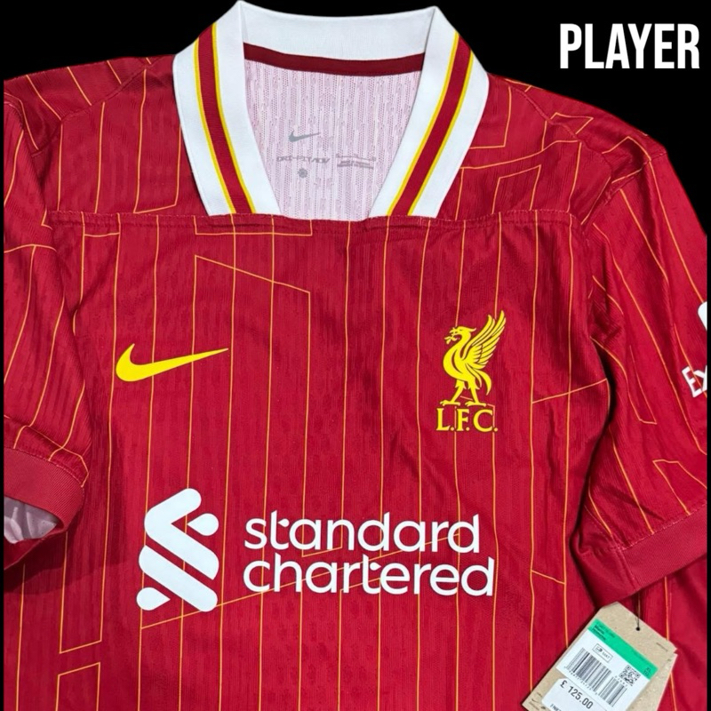 เสื้อแท้!! พร้อมส่ง  24/25 Liverpool ลิเวอร์พูล เกรดนักเตะ Player version