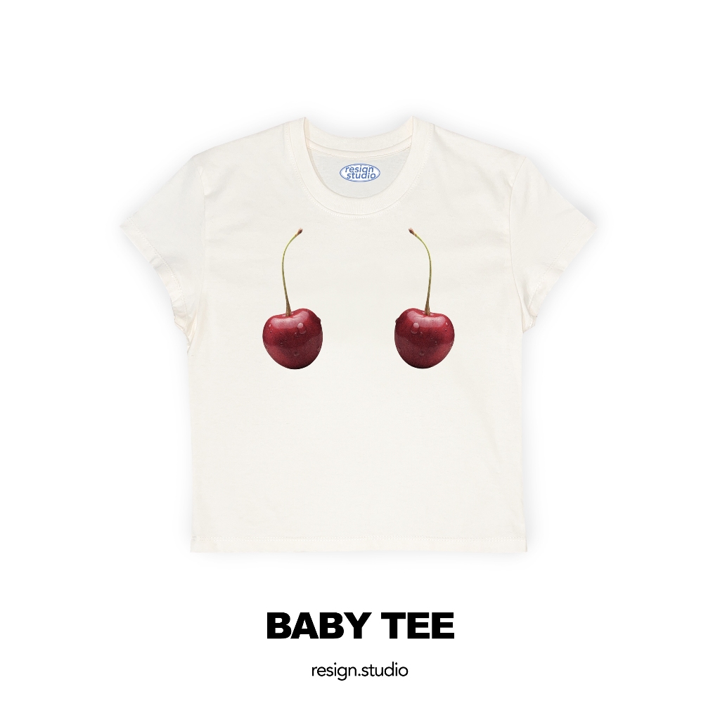 reaign studio - babytee ลาย Cherry Bar