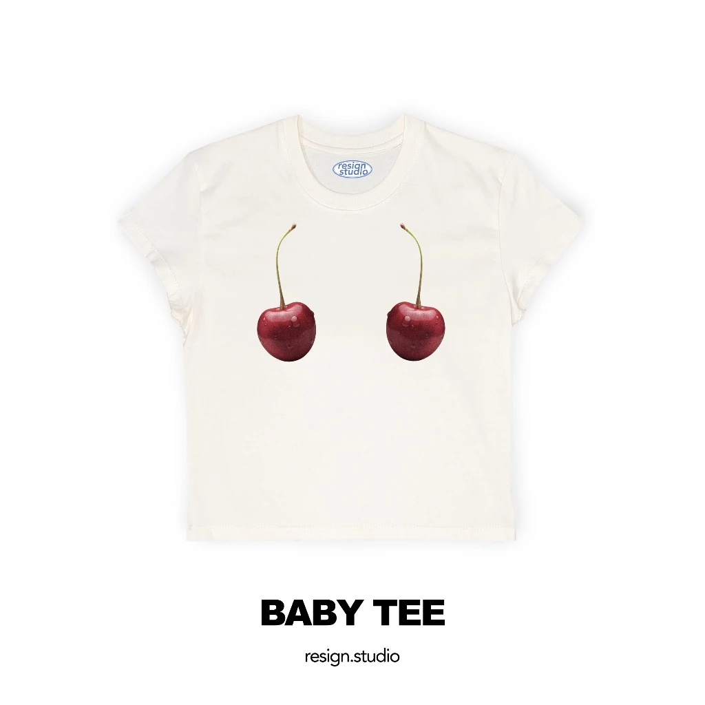 reaign studio - babytee ลาย Cherry Bar