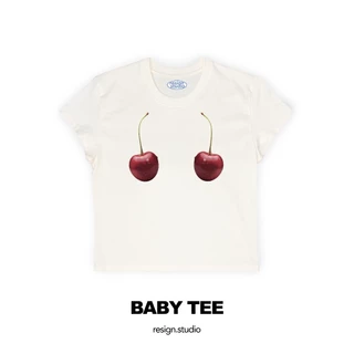 reaign studio - babytee ลาย Cherry Bar