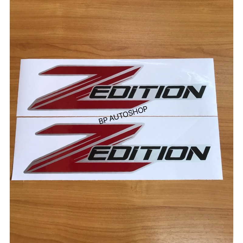 สติ๊กเกอร์ Z EDITION ติดข้างท้ายกระบะ TOYOTA REVO ปี2020 ราคาต่อคู่