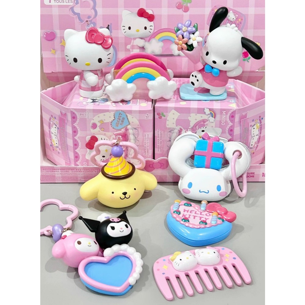 📌[พร้อมส่ง 1 จุ่ม]📌กล่องสุ่ม 50TH Anniversary Hello Kitty Have A Super Great Day งานลิขสิทธิ์ของแท้