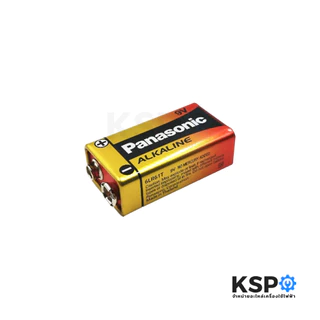 ถ่านอัลคาไลน์ PANASONIC พานาโซนิค 9V 6LR61T/1SL แพ็ค 1ก้อน Alkaline Battery แบตเตอรี่