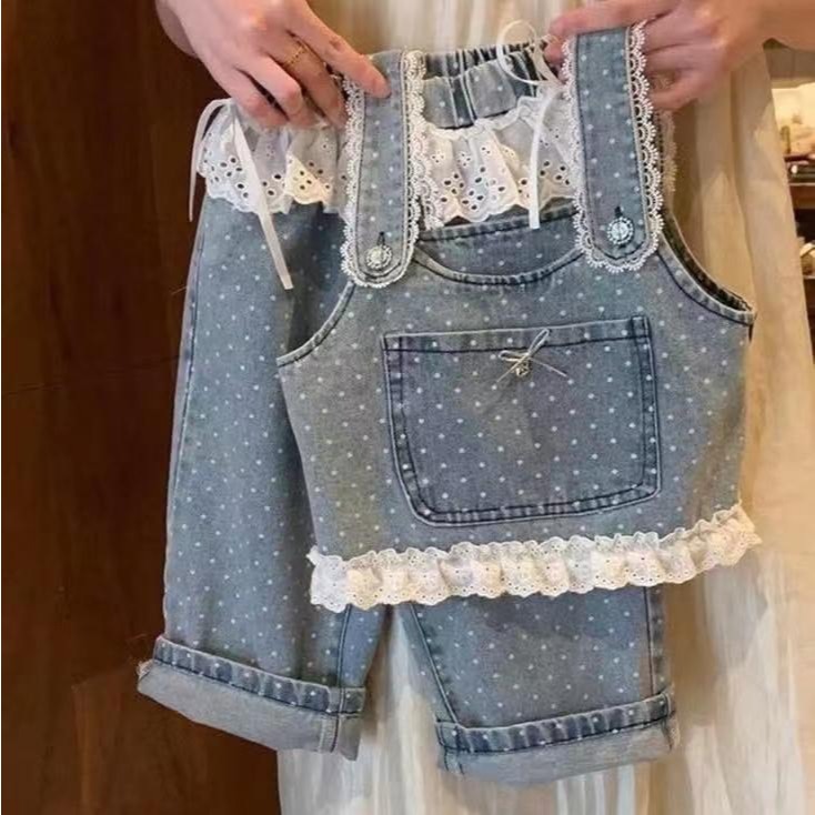 พร้อมส่ง ร95-ร96 5160 เอี๊ยมลูกไม้