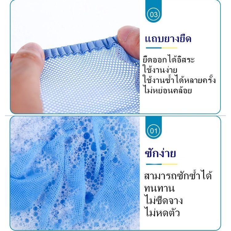 หมวกคลุมผมตาข่าย ซักได้ สำหรับทำอาหาร ร้านอาหาร โรงงาน ทำงานห้องปฏิบัติการ - รูปที่ 2