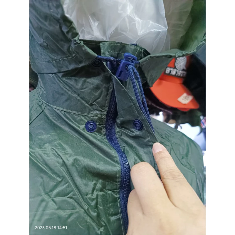 ชุดกันฝนเสื้อและกางเกง ผ้า PVC มีฮูดในตัว thumbnail 7