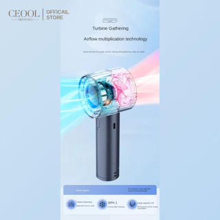 CEOOL พัดลมมือถือ ปรับระดับได้ 100 ระดับ พัดลมพกพา ชาร์จใหม่ได้