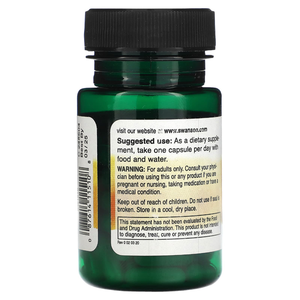 Swanson, Vitamin D3, High Potency, 25 mcg (1,000 IU), 60 Capsules ราคา ถูกที่สุด ดีลบีเคเค แกลเลอรีภาพที่ 2