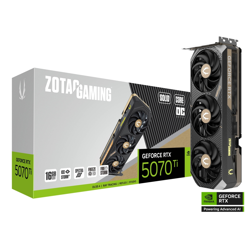 ZOTAC GAMING GeForce RTX 5070 Ti SOLID CORE OC (การ์ดจอ)