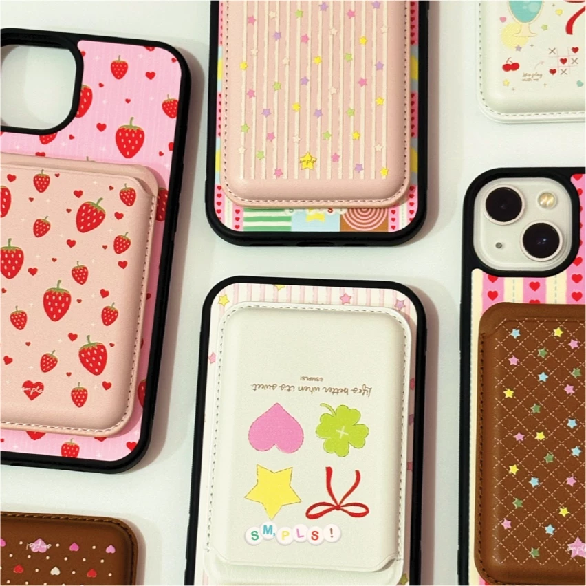 *เติมของแล้ว มีลายใหม่✨* Magnetic Wallet Stand ซองแปะหลังเคสแม่เหล็กใส่บัตร/ตั้งได้ thumbnail 3