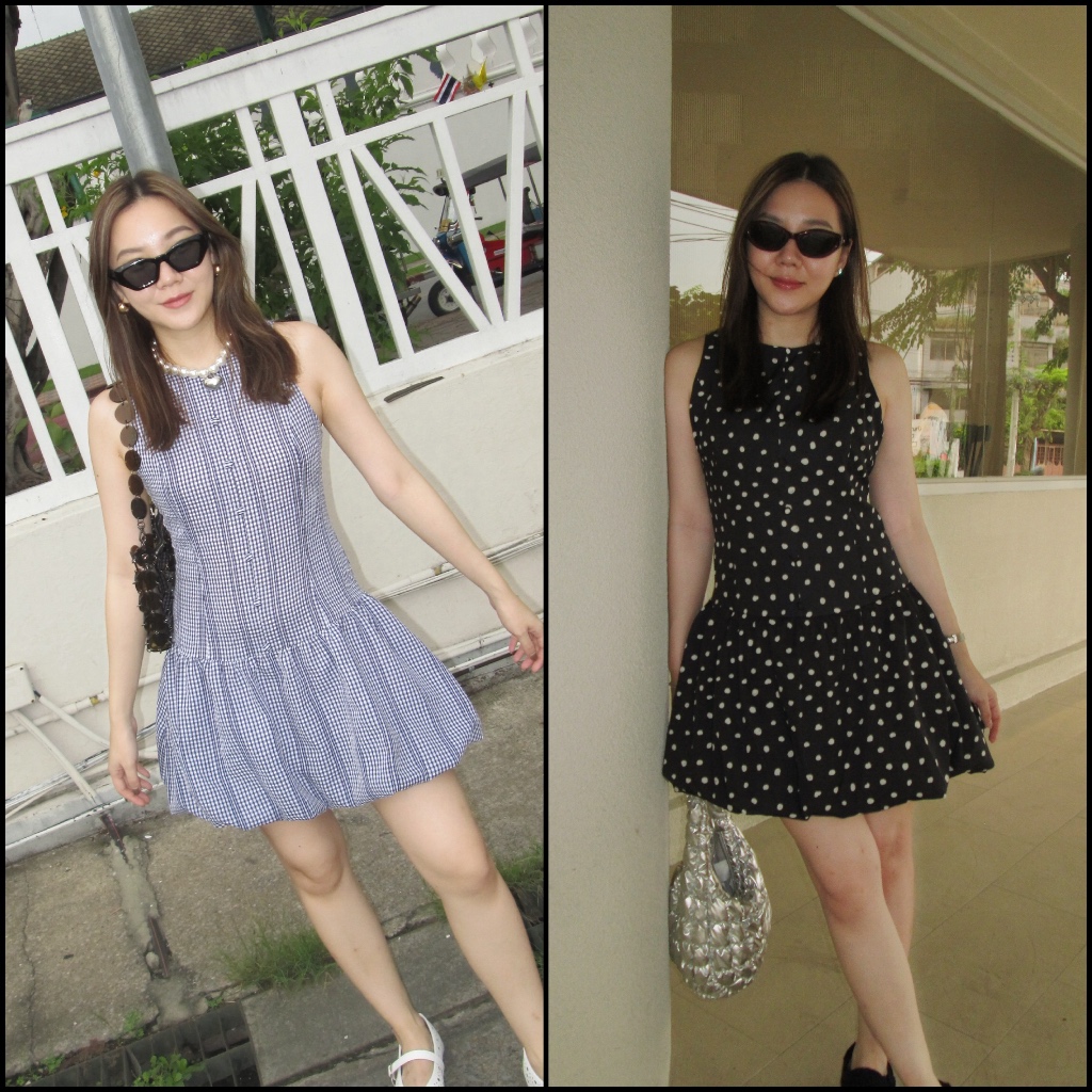 Wonder Treasure - Bella Balloon mini Dress เดรสสั้นบอลลูน