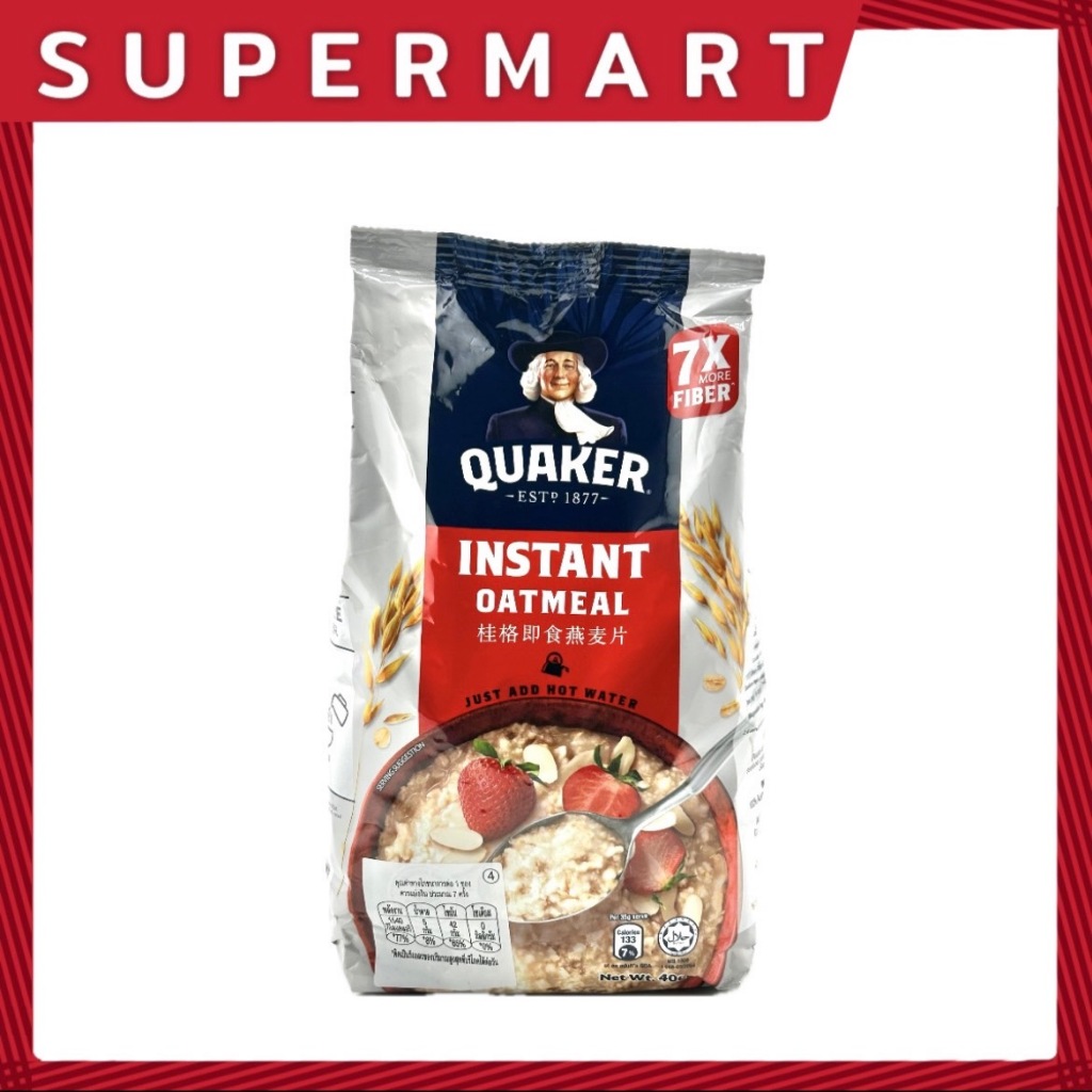 SUPERMART Quaker Instant oatmeal 400g.#1106281