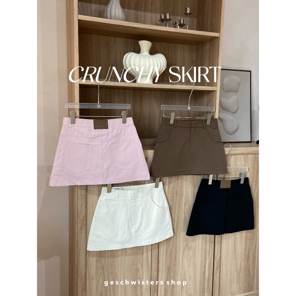 พร้อมส่ง Geschwisters "Crunchy Skirt" เอวต่ำ