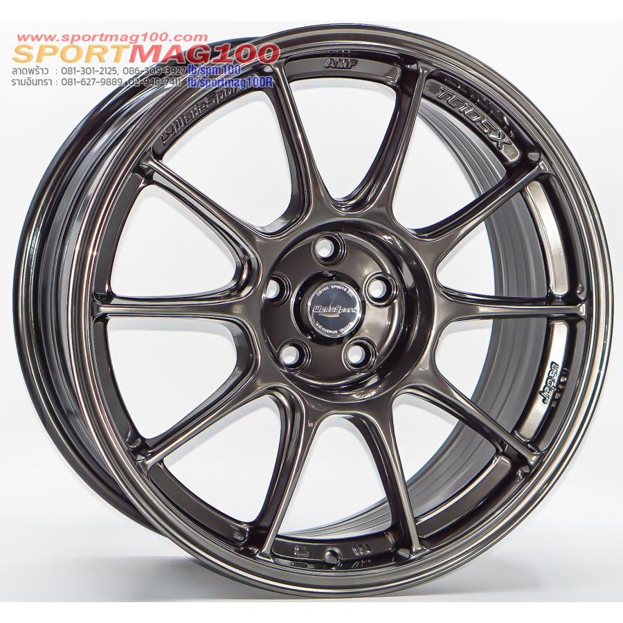 ล้อใหม่ FlowFroming TC105X ขอบ17นิ้ว 5รู100 ET35 ไฮเปอร์แบล็ค กว้าง 8นิ้ว (ราคา4วง)