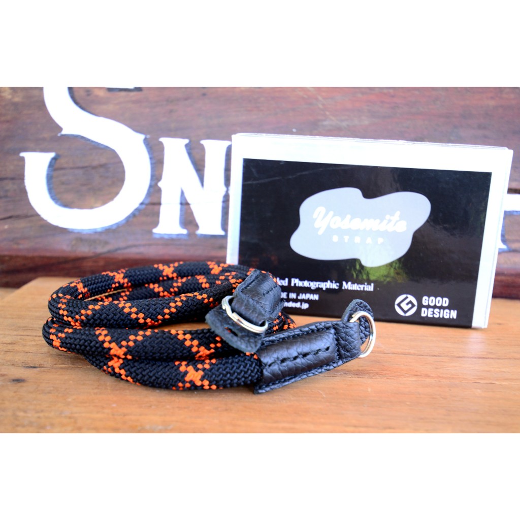 Yosemite Neck Camera Strap w/leather Edge 9mm/111cm -Alpha (20039)