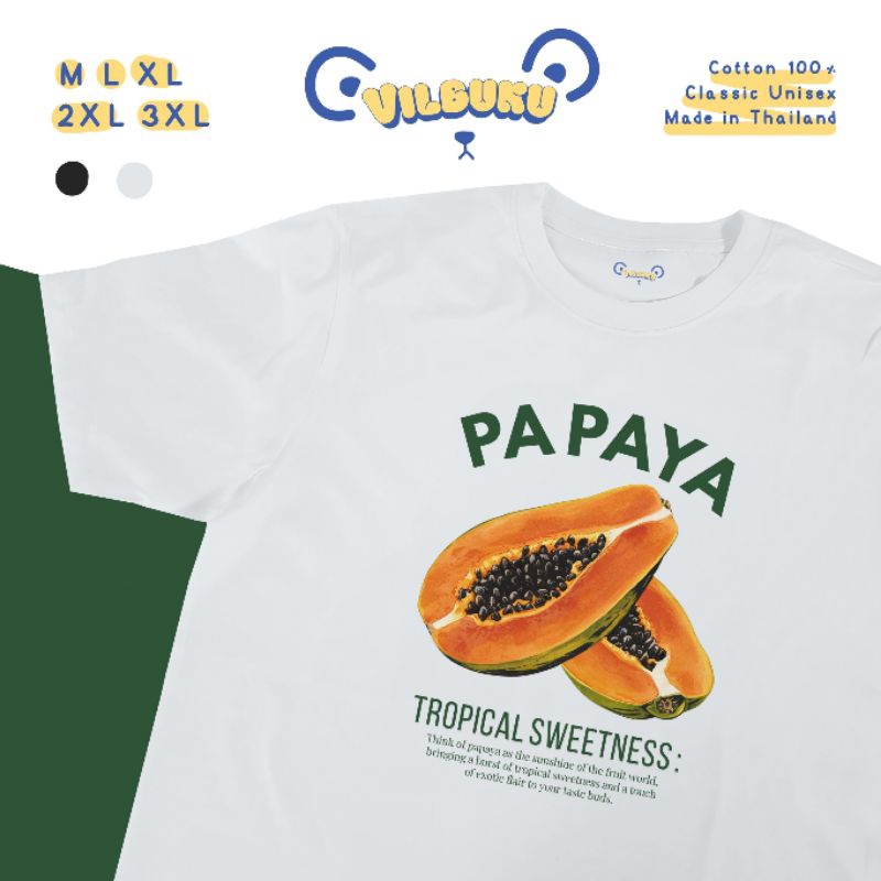 Vilbuku - PAPAYA เสื้อยืด cotton 100%