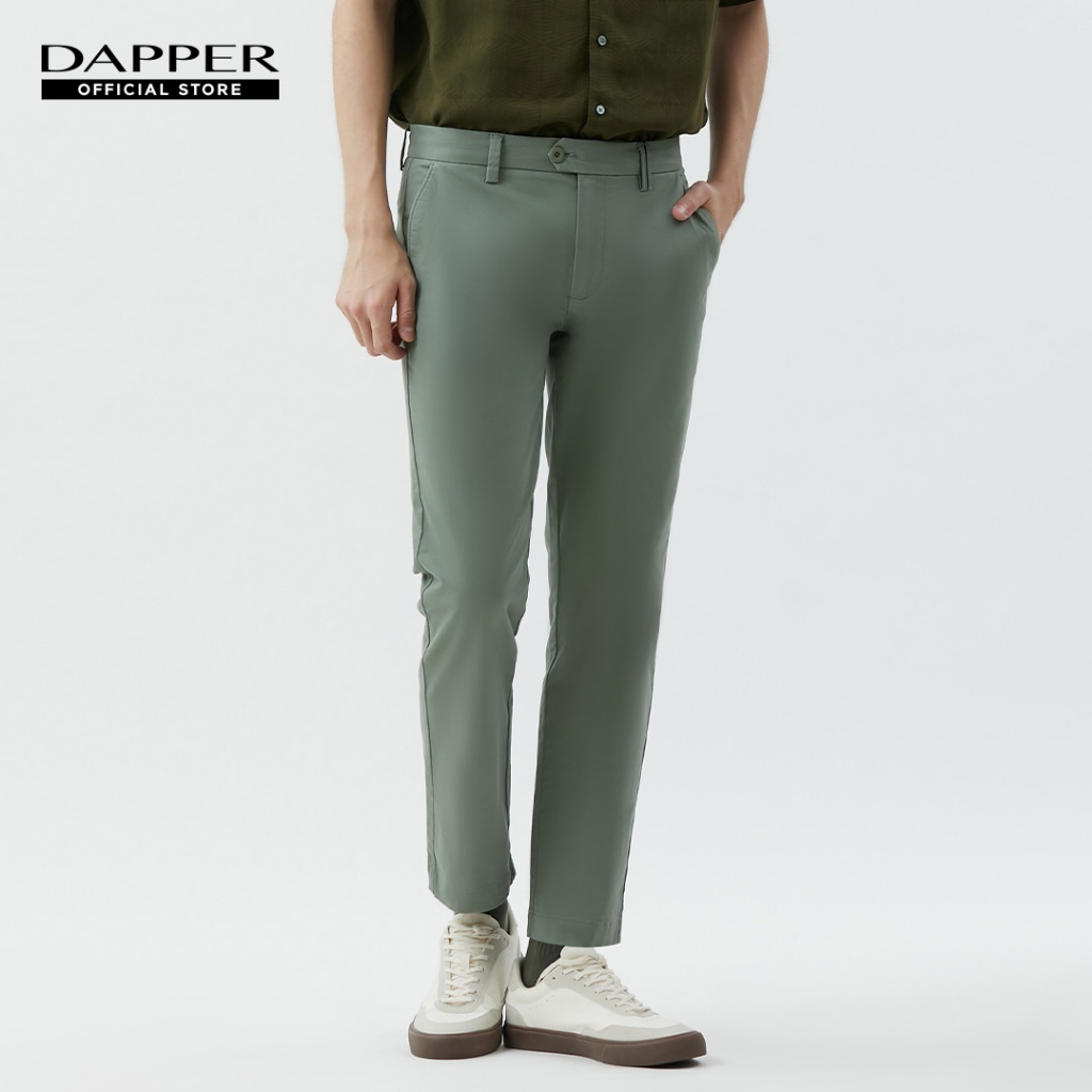 DAPPER กางเกงชิโน่ Basic Chino Pants สีเขียว (TC9/GR/666SP)