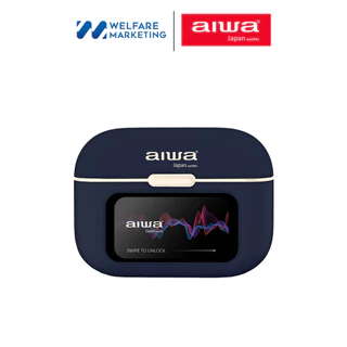 AIWA AT-H03 EDGE TWS Bluetooth Earphones หูฟังไร้สายแบบอินเอียร์ พร้อมหน้าจอ Touch Screen