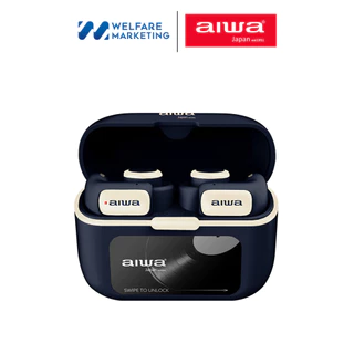 AIWA AT-H03 EDGE TWS Bluetooth Earphones หูฟังไร้สายแบบอินเอียร์ พร้อมหน้าจอ Touch Screen