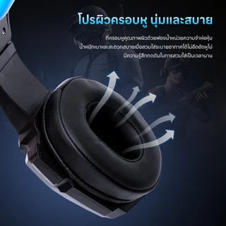 หูฟังเกมมิ่ง หูฟังเกมมิ่งครอบหู แล็ปท็อป หูฟังคอมพิวเตอร์ in-922 rgb คุณภาพเสียงสูง พร้อมไมโครโฟนในตัว เสียงรอบทิศทาง 36