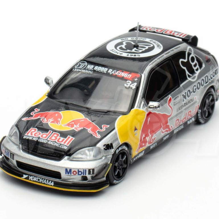 MODEL▪️ Inno64 Honda civic type-r ek9 "no good racing" โมเดลรถ รถเหล็กของสะสม